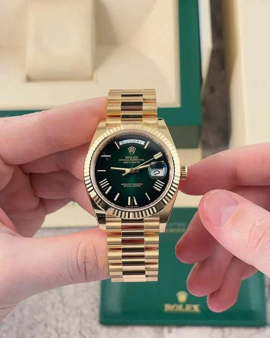 Rolex Day-Date Gold Green Dial – MS Dhoni Edition